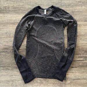 Swiftly Tech Long Sleeve 2.0 RARE Grid Warp Black / Neon Multi Size 2